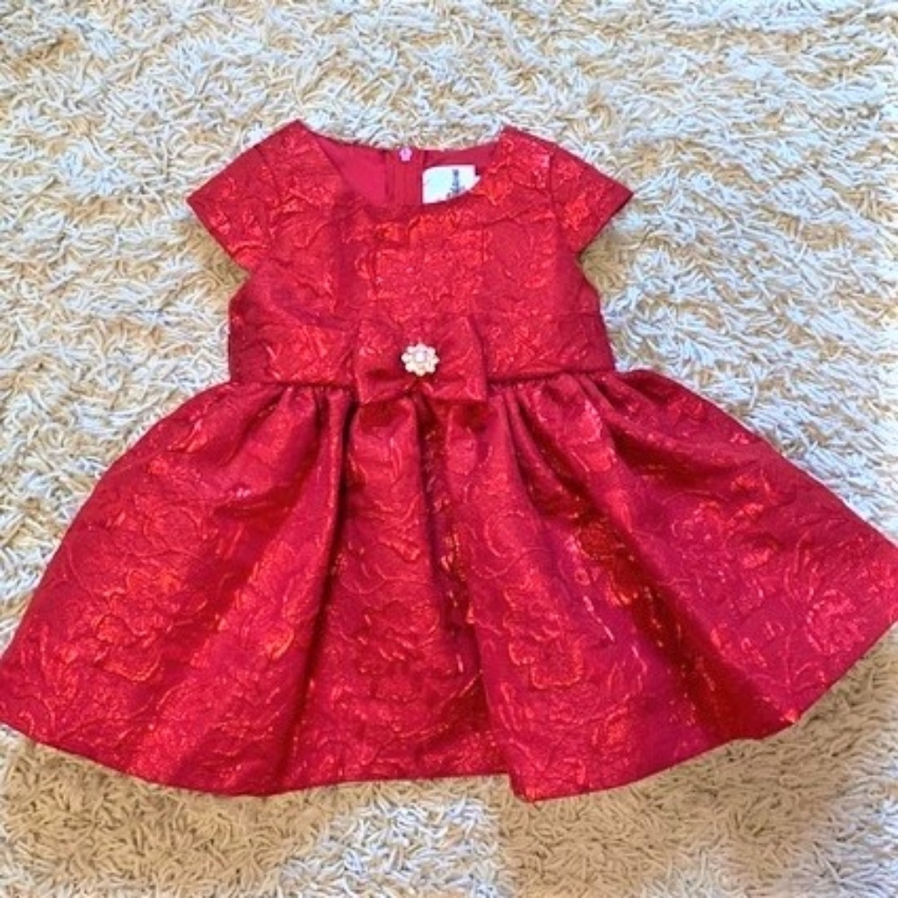 Rare Editions Red Dress 24 months